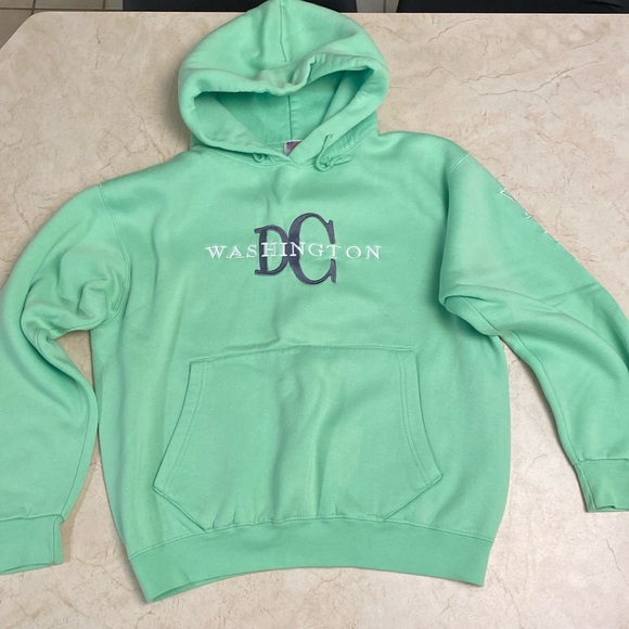 Lime Green Washington D.C. Hood Sweatshirt - Picture 4 of 8